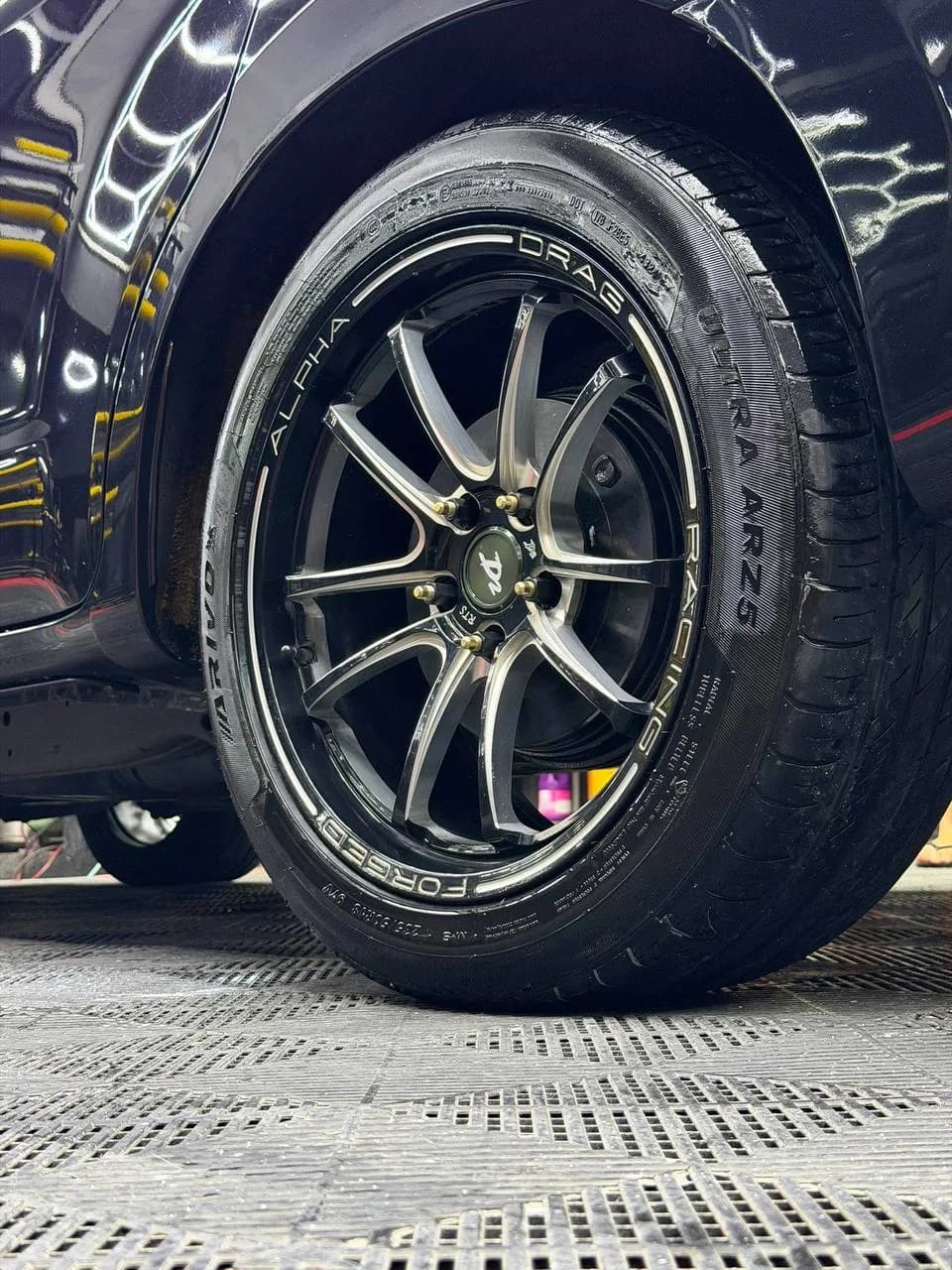 Toyota Innova extended wheel studs sample installation close-up